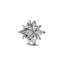 Charm Funkelnder Polarstern Zirkonia Sterling-Silber