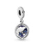 Charm-Anhänger Spinning Globe Sterling-Silber