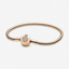 Shine Schlangen-Gliederarmband Funkelndes Crown O