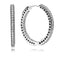 Creolen Funkeln und Herzen Sterling Silber