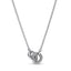 392736C01 Halskette Anhänger Signature Verschlungener Pavé Silber