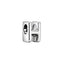 Charm Buchstabe Letter H Silber