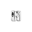 Charm Buchstabe Letter M Silber