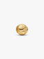 Strukturierter Globus Mini-Charm 14 Karat Vergoldung
