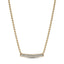 362635C01 Collier-Halskette Einreihige Pavé-Stab 14k Vergoldet