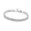 Tennisarmband Funkelnde Zirkonia Weiss Silber