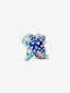 Farbenfroher Seestern Mini-Charm Sterling-Silber