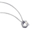 Essence Kette mit Anhänger Pavé Kreis Silber 45 cm 393303C01
