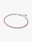 Rosafarbenes Kleines Tennisarmband Sterling-Silber