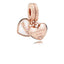 Rose Charm-Anhänger You're Always in My Heart Teilbar