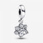 Charm-Anhänger Funkelnde Pfotenabdurck Herz Sterling-Silber