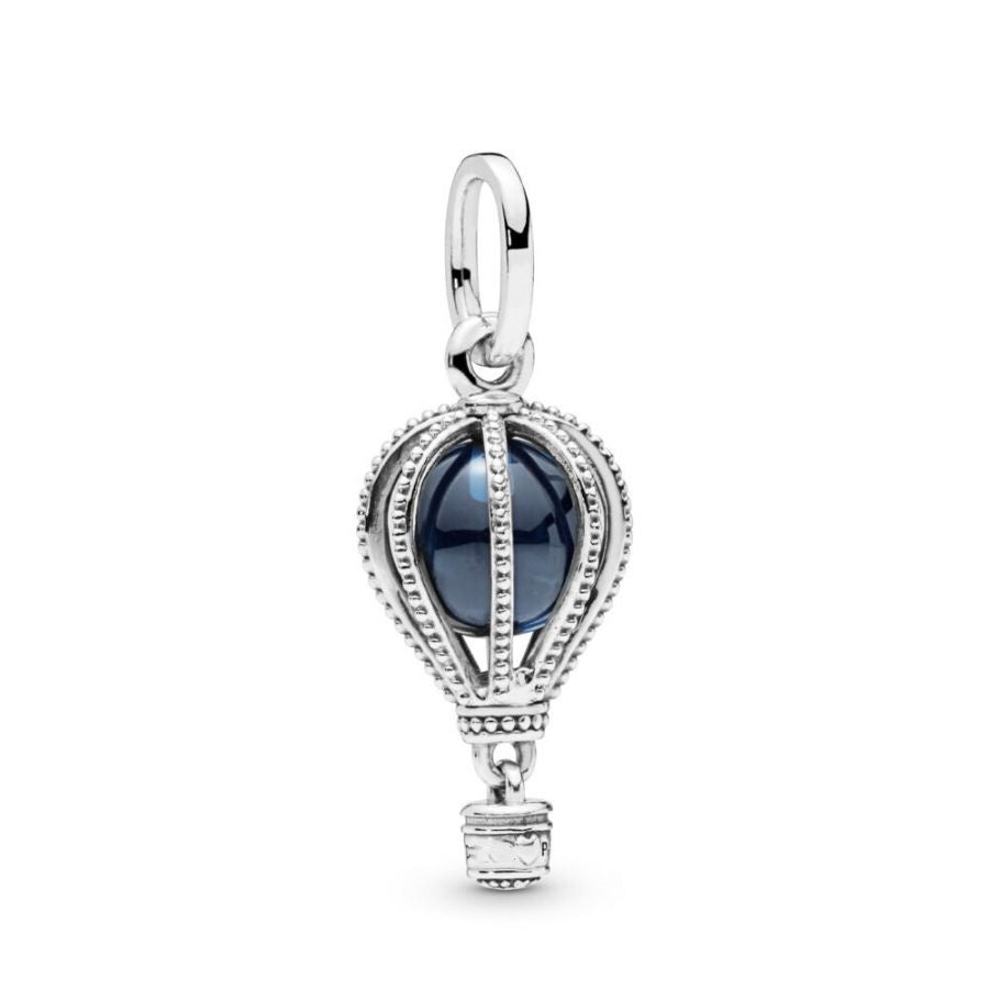 Charm-Anhänger Blue Hot Air Balloon Sterling-Silber Hauptbild