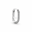 Pavé Link-Ohrring Einzeln Sterling-Silber