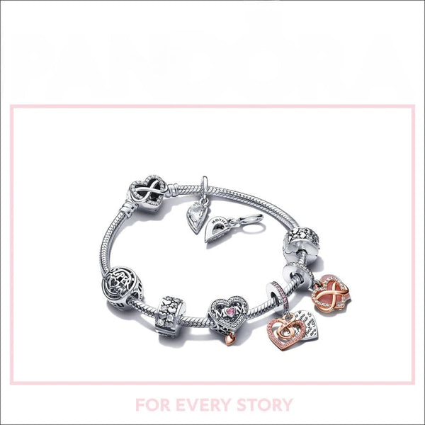 Charm Funkelndes Herbarium Cluster Zirkonia Silber