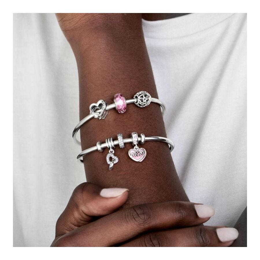 Charm All-Over Herzen Sterling-Silber