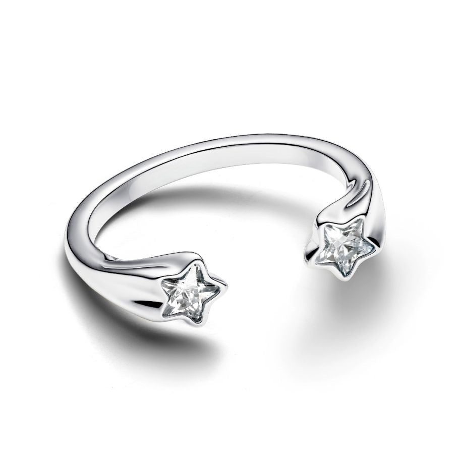 Ring Offen Sternschnuppen Sterling-Silber