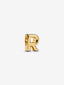 Buchstabe R Alphabet-Mini-Charm 14 Karat Vergoldung