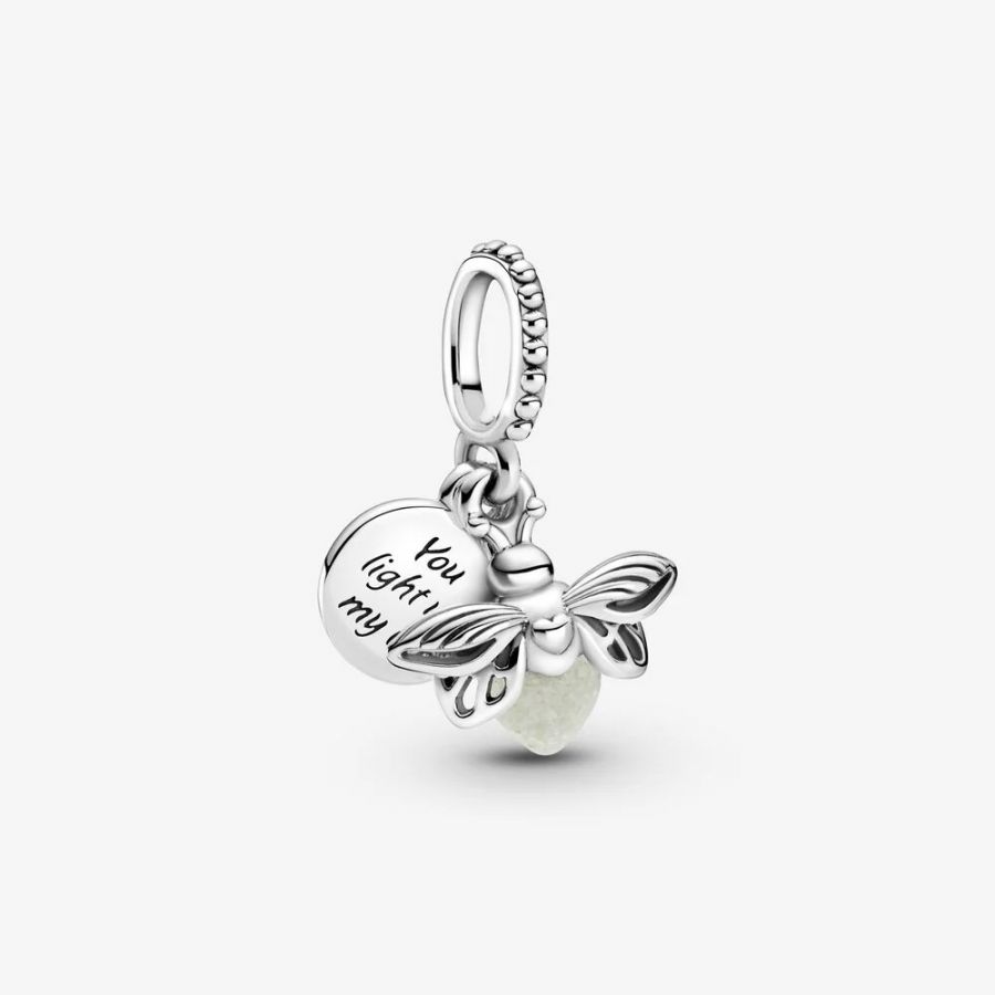 Charm-Anhänger Glühwürmchen Sterling-Silber