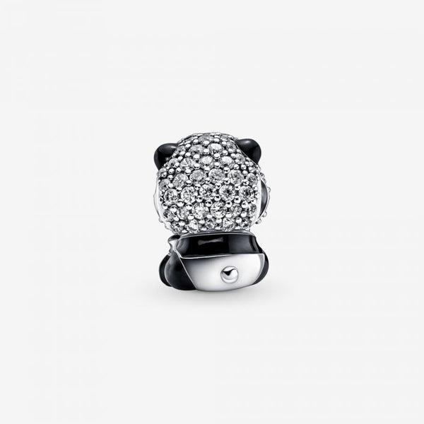 Charm Funkelnder Süßer Panda Sterling-Silber