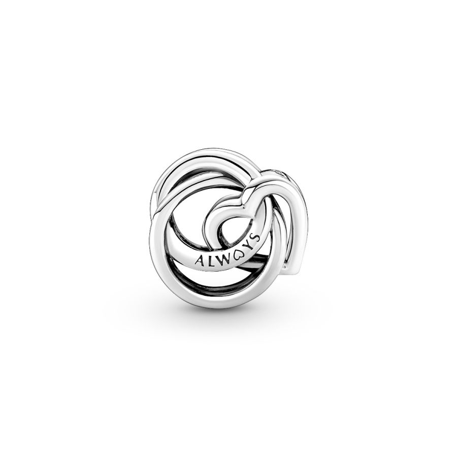 Charm Familie Für Immer Verschlungenes Herz Sterling-Silber Zweitbild