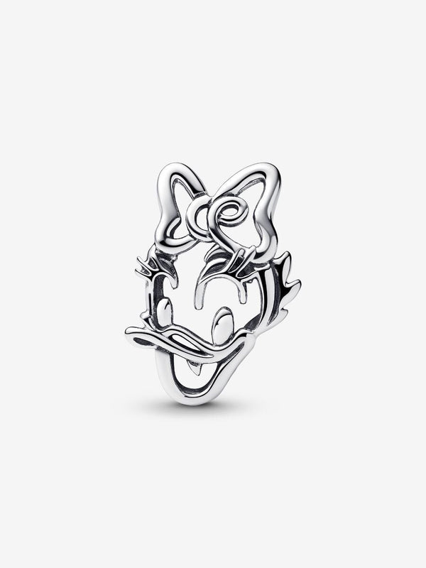 Daisy Duck Offen gearbeiteter Charm Sterling-Silber