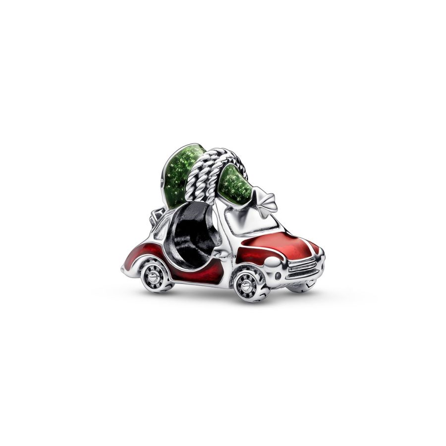 Charm Festliches Auto & Weihnachtsbaum Sterling-Silber Hauptbild
