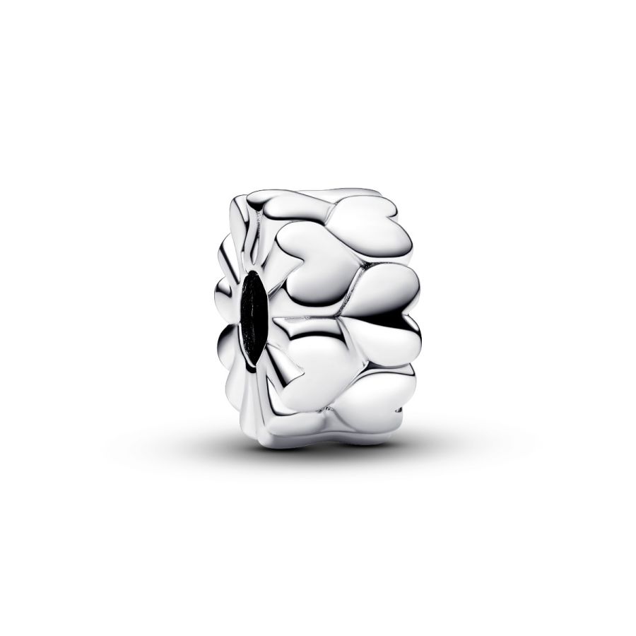 Clip Charm Herzmuster Sterling-Silber Hauptbild