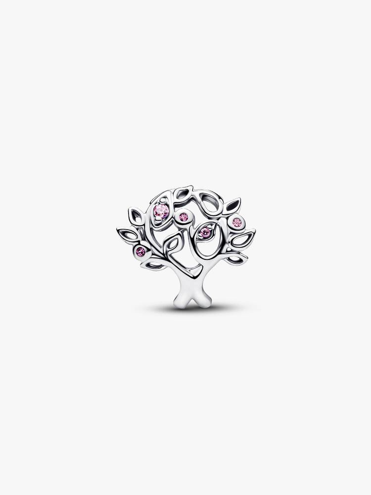 Familienstammbaum Offen gearbeitetes Charm Sterling-Silber