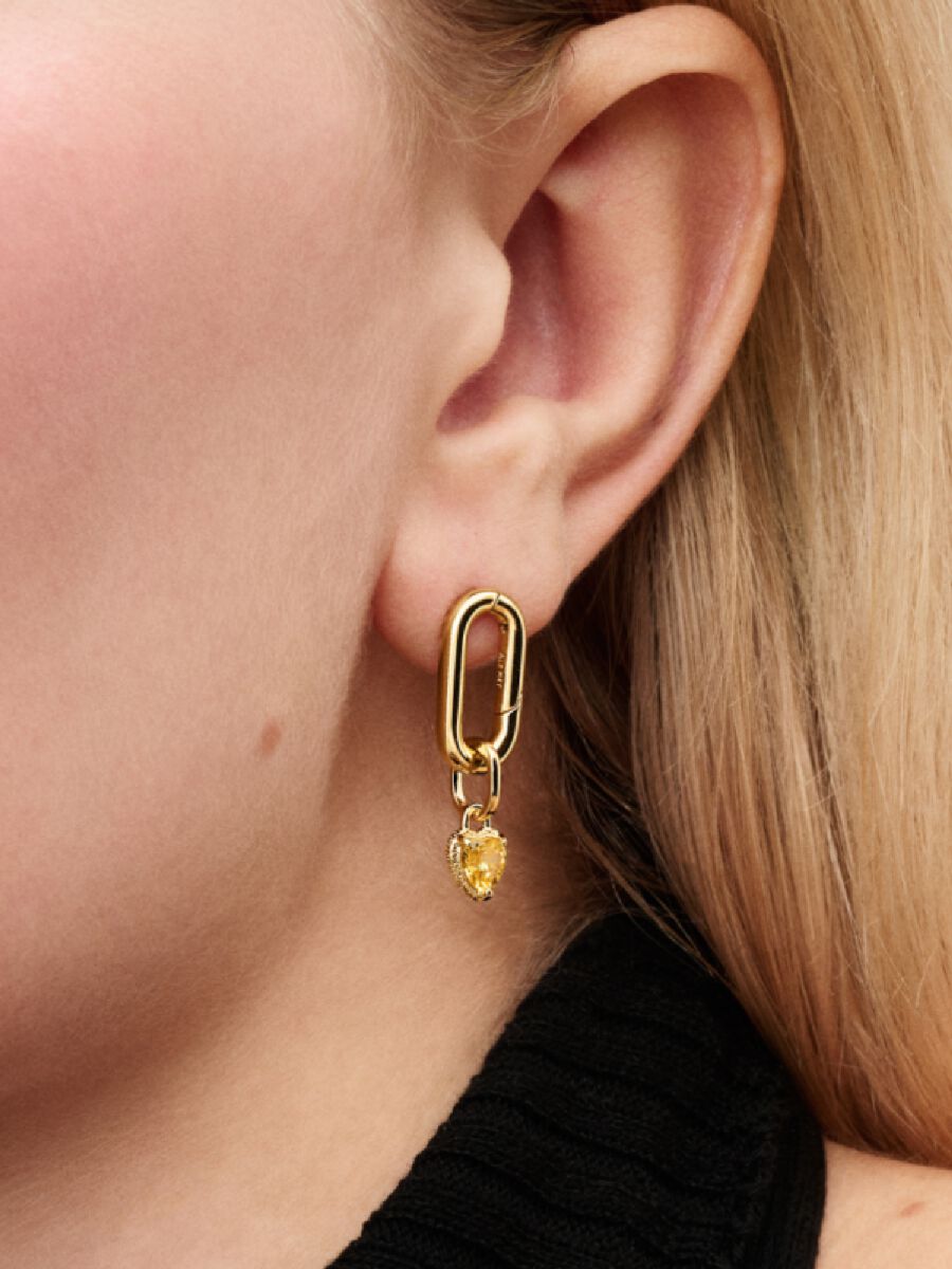 Herz Mini-Charm-Anhänger 14 Karat Vergoldung Zweitbild