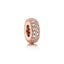 Rose  Charm Klares funkelndes Zwischenelement