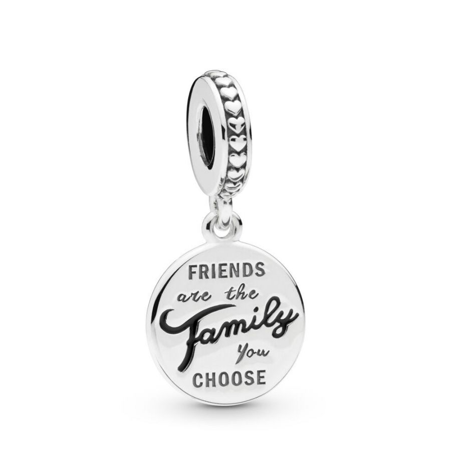 Charm-Anhänger Friends are Family Sterling-Silber Hauptbild