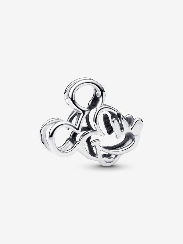 Micky Maus Offen gearbeitetes Charm Sterling-Silber