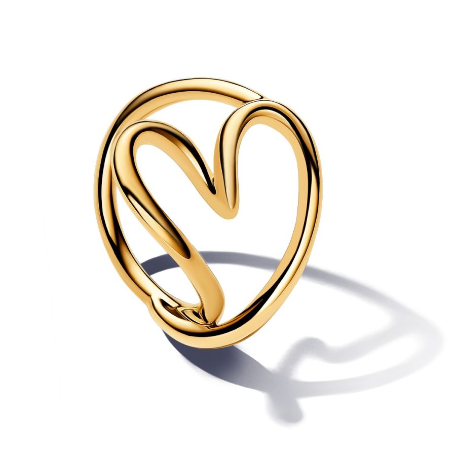Essence Ring Geformtes Herz Vergoldet