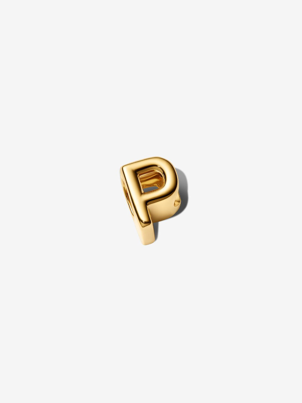 Buchstabe P Alphabet-Mini-Charm 14 Karat Vergoldung