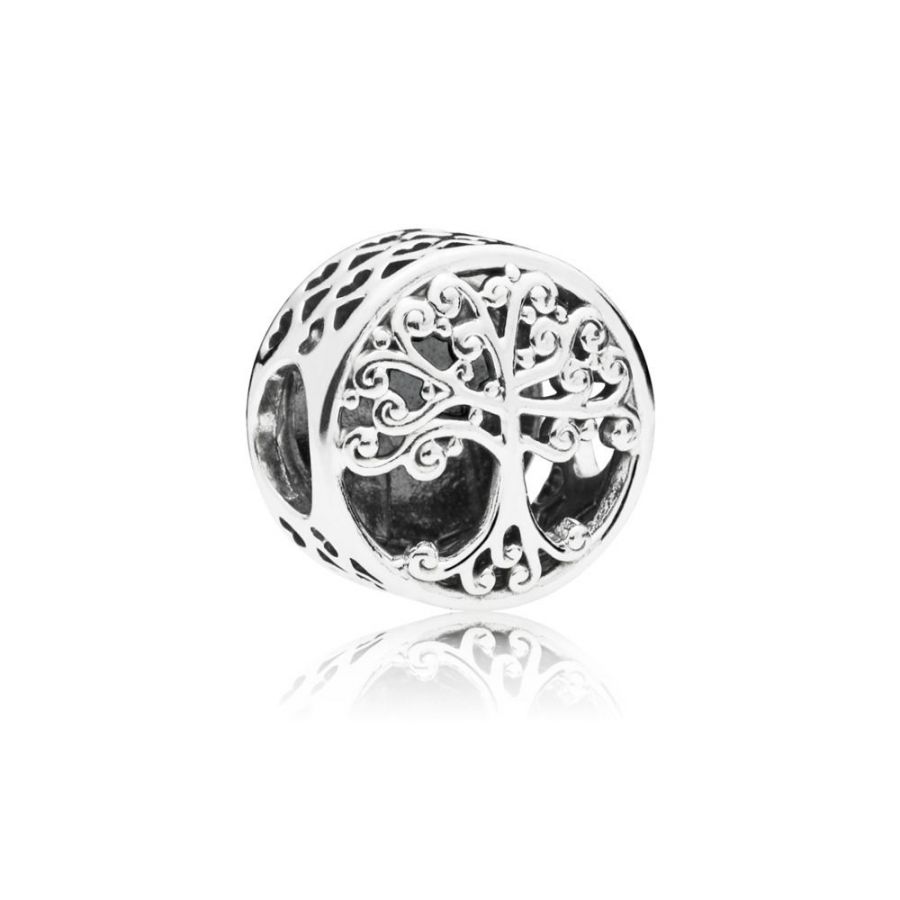 Charm Family Roots Familien-Stammbaum Sterling-Silber