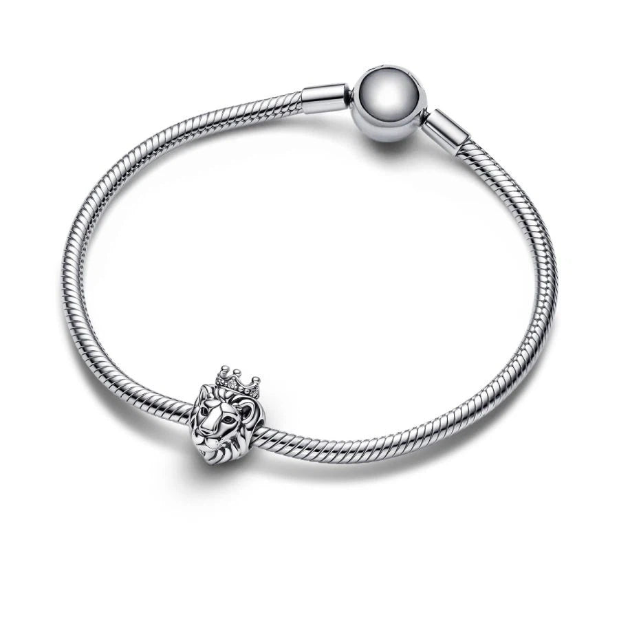 Charm Königlicher Löwe Zirkonia Sterling-Silber