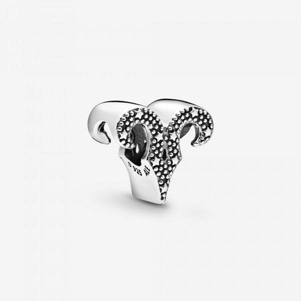 Charm Funkelnder Widder Sterling-Silber