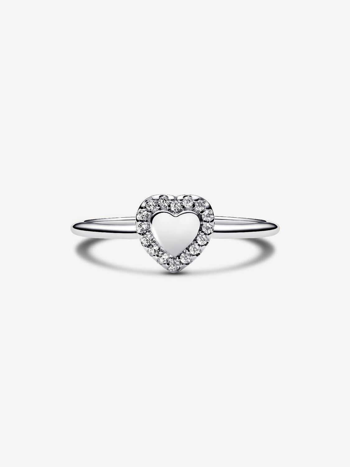Gravierbarer Herz Strahlenkranz Ring