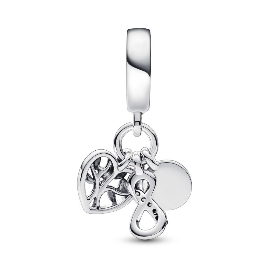 Charm-Anhänger Family Infinity Triple Sterling-Silber Zweitbild