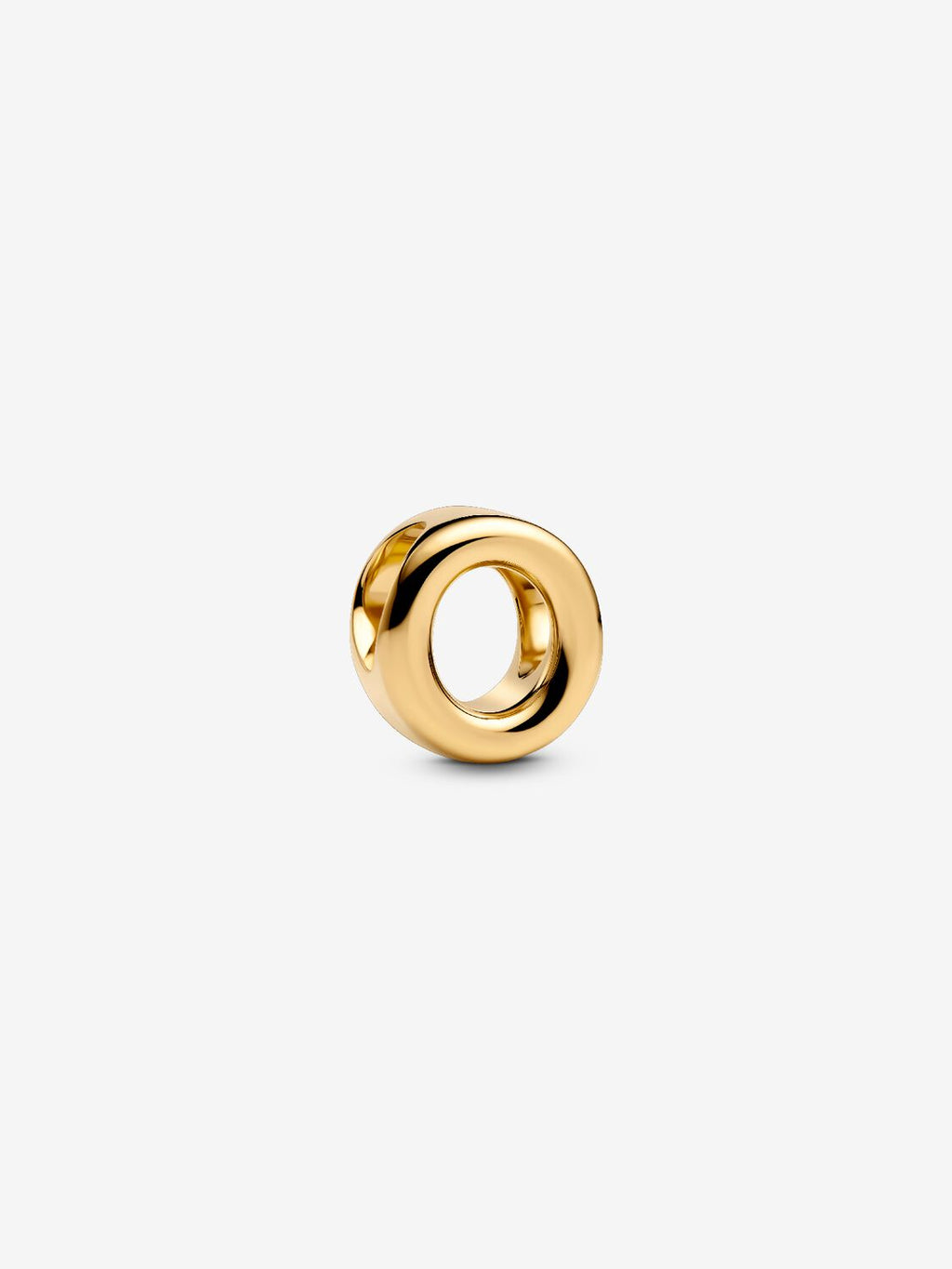 Buchstabe O Alphabet-Mini-Charm 14 Karat Vergoldung