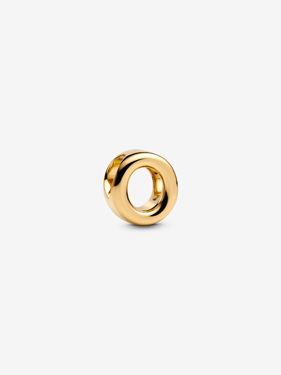 Buchstabe O Alphabet-Mini-Charm 14 Karat Vergoldung