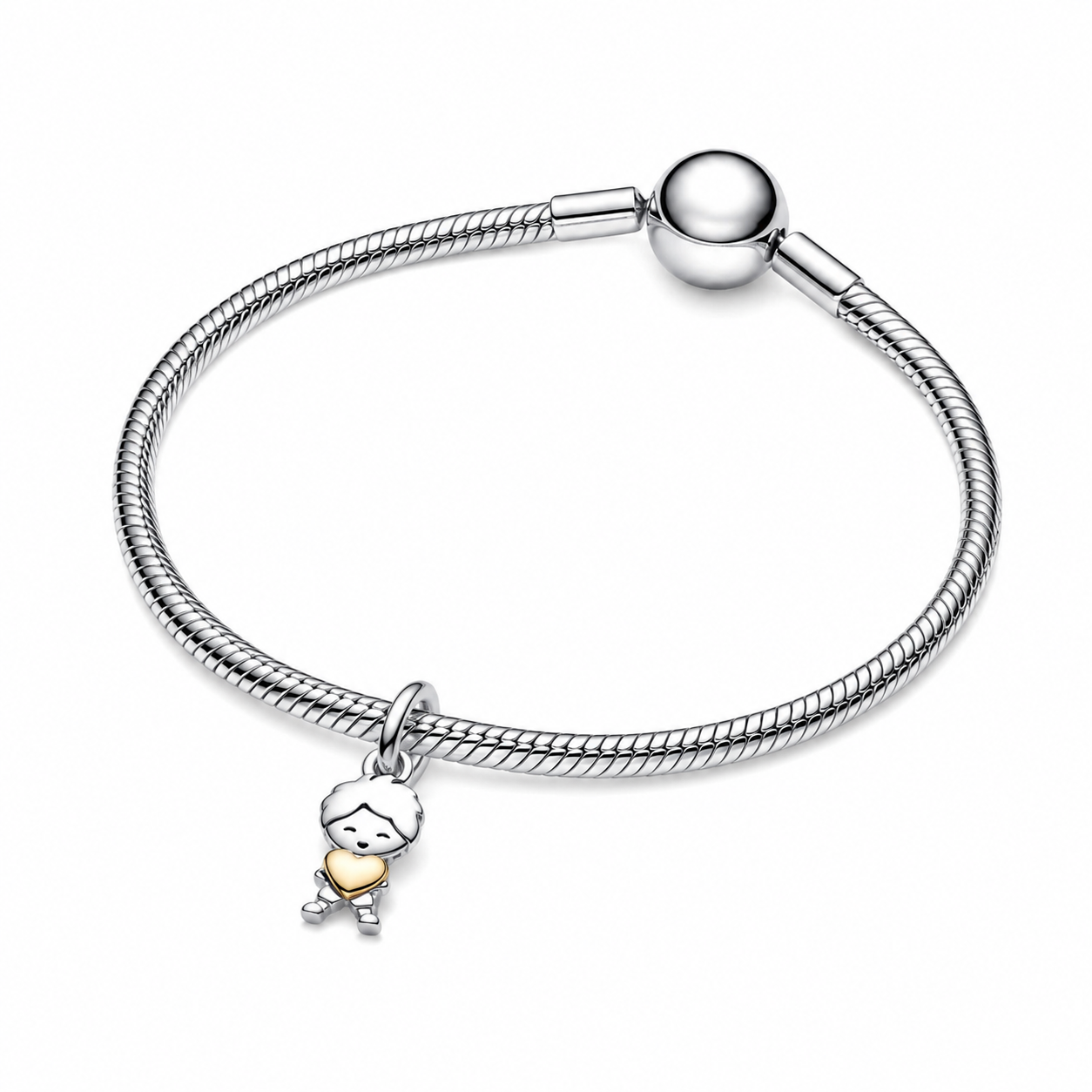 Charm-Anhänger Happy Boy Sterling-Silber