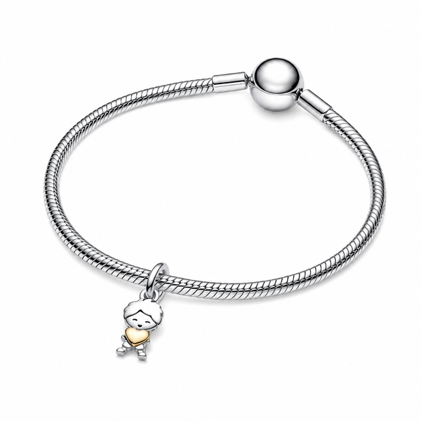 Charm-Anhänger Happy Boy Sterling-Silber