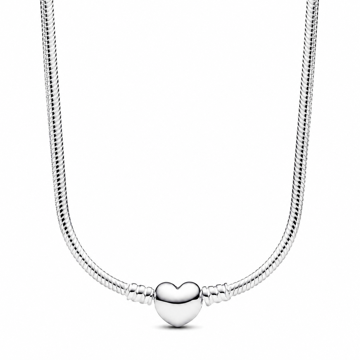 393091C00 Gliederhalskette Herzverschluss Moments Silber 45 cm Hauptbild