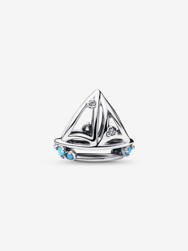 Segelboot Charm Sterling-Silber