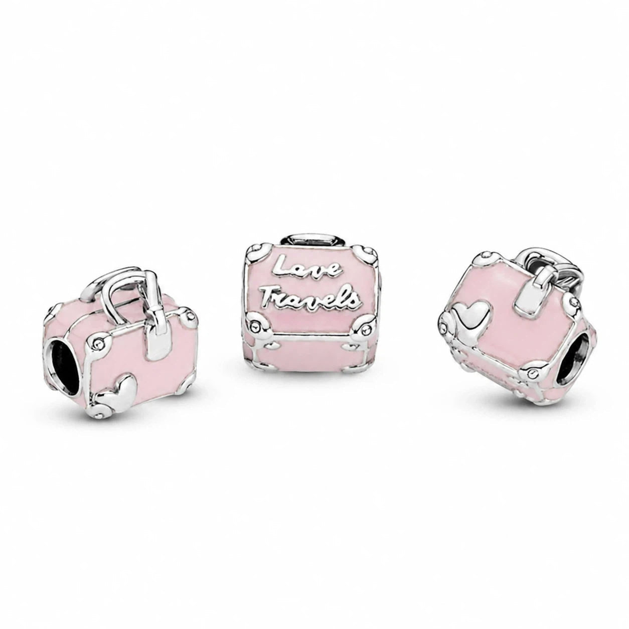 Charm Pink Travel Bag Sterling-Silber