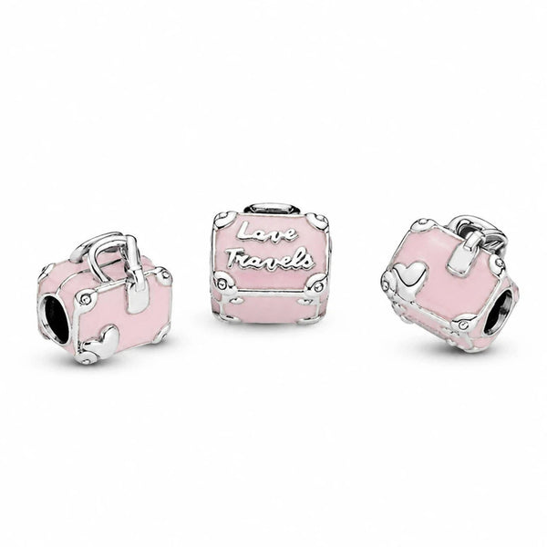 Charm Pink Travel Bag Sterling-Silber