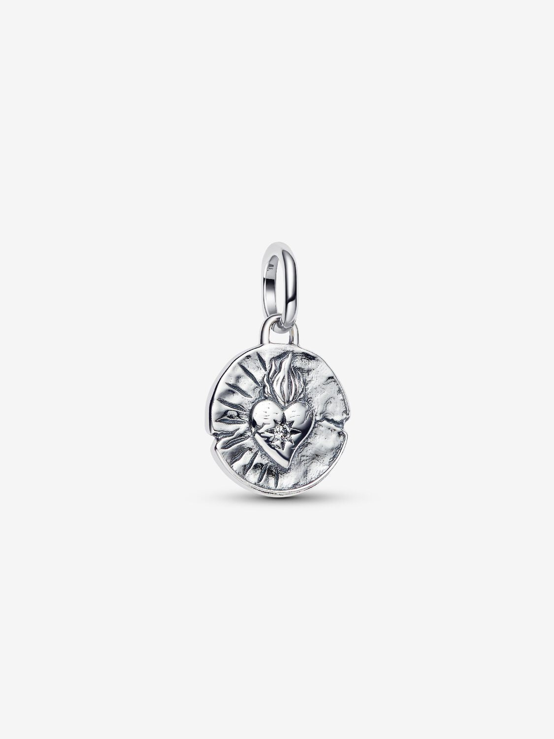 Herz Medaillon-Charm Sterling-Silber Hauptbild
