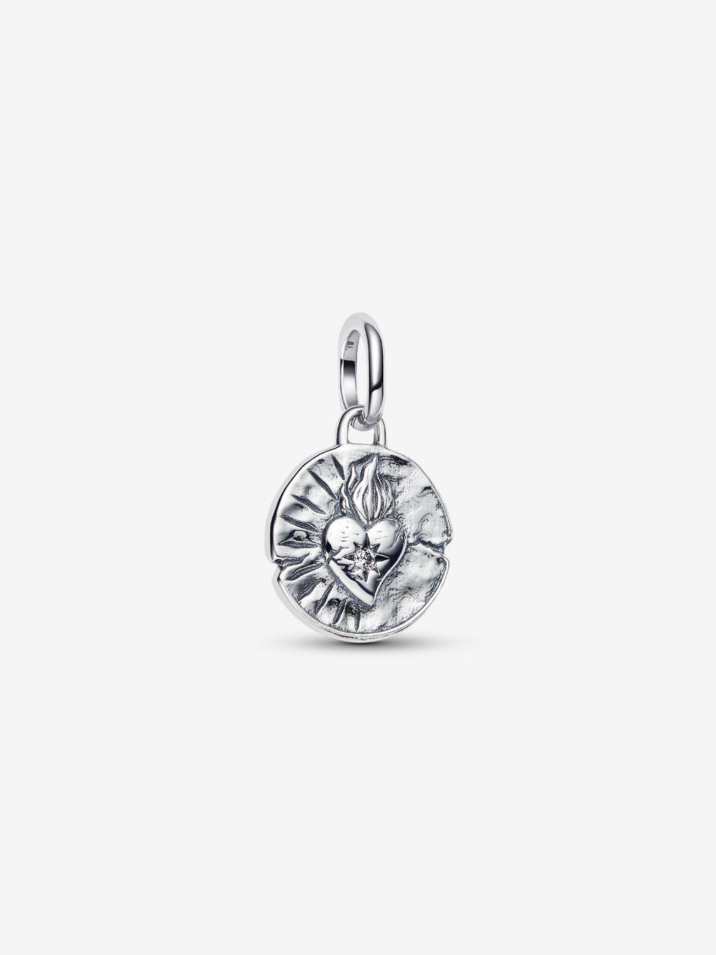 Herz Medaillon-Charm Sterling-Silber