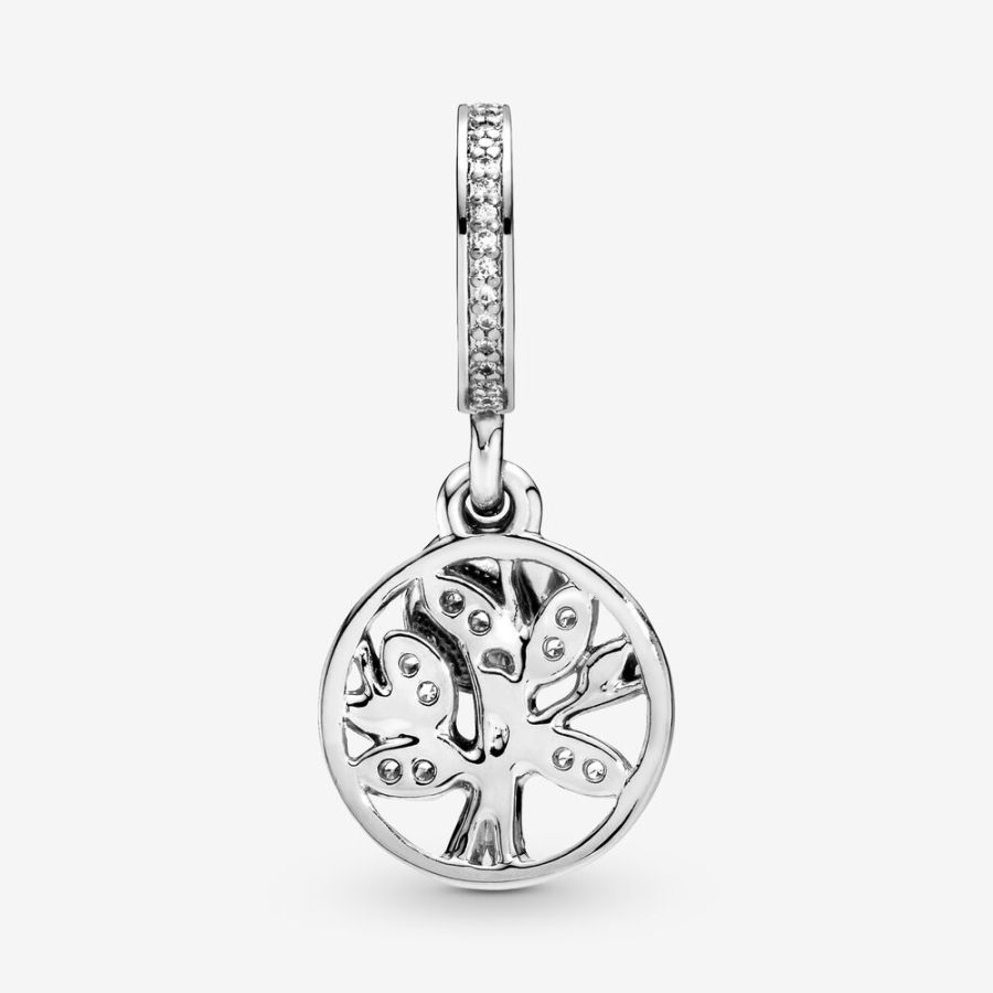 Charm-Anhänger Sparkling Family Tree Silber Gold